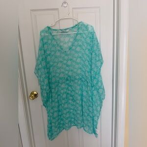 Chic Turquoise Swim Cover-Up